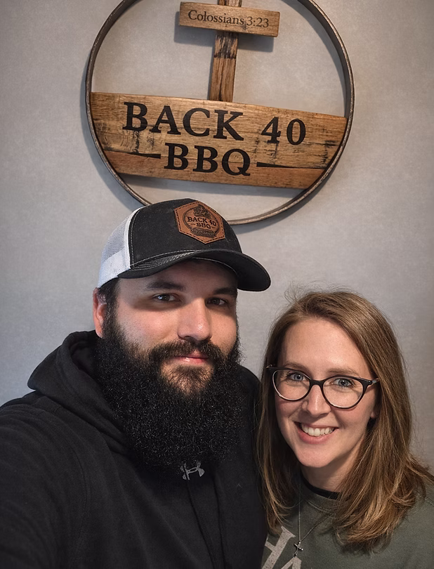 Ryan and Holly, Back 40 BBQ